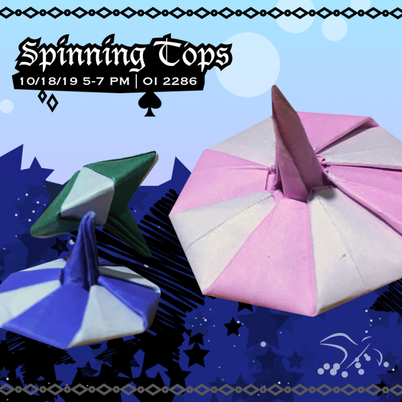 Origami Spinning Tops