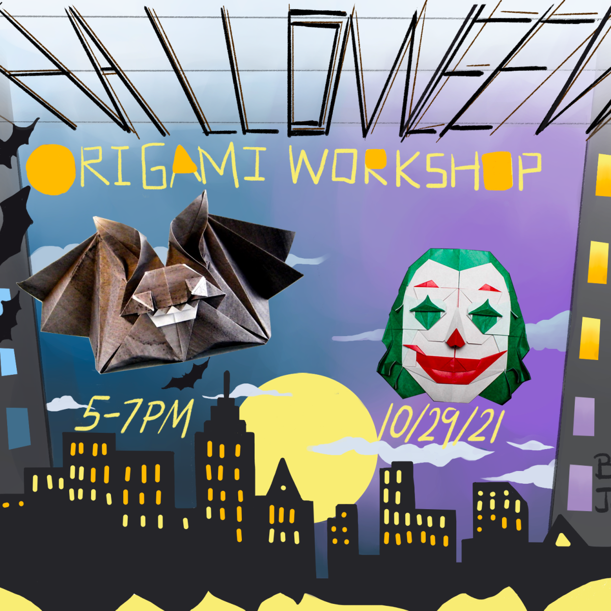 Joker VS Bat: Halloween Workshop!!!🎃